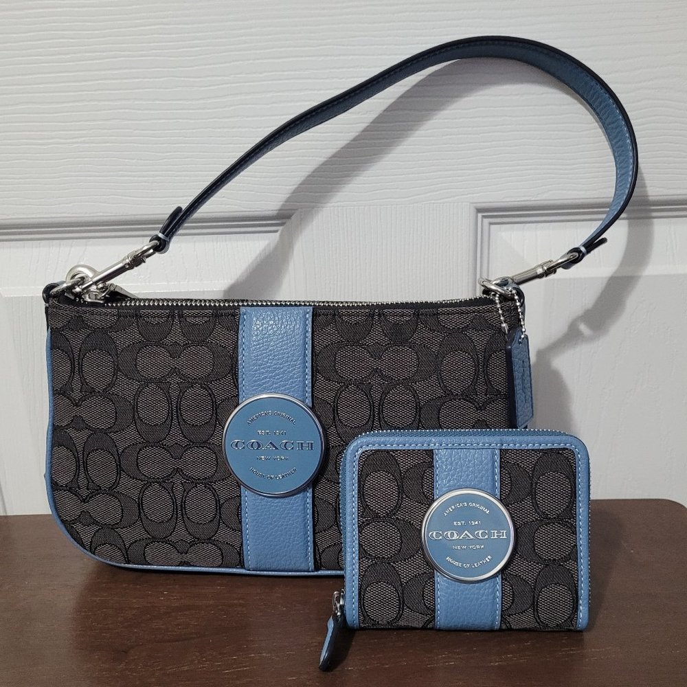 COACH Signature Jacquard Lonnie Crossbody & Wallet Set